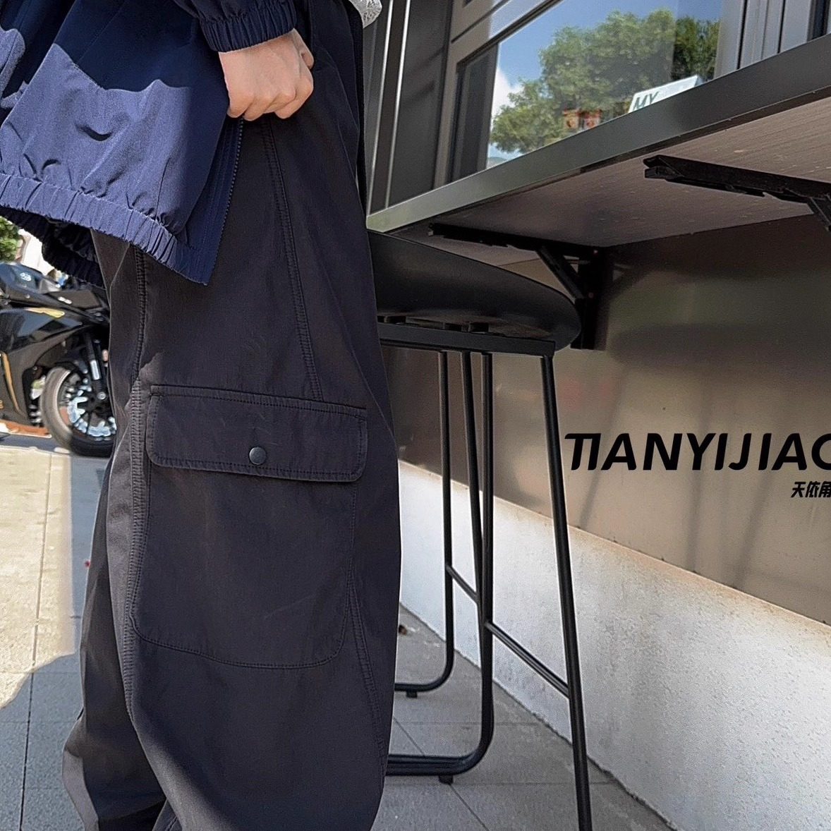 天依角2025冬25020新款25112一体加绒25186工装裤中大男女童大组-图0