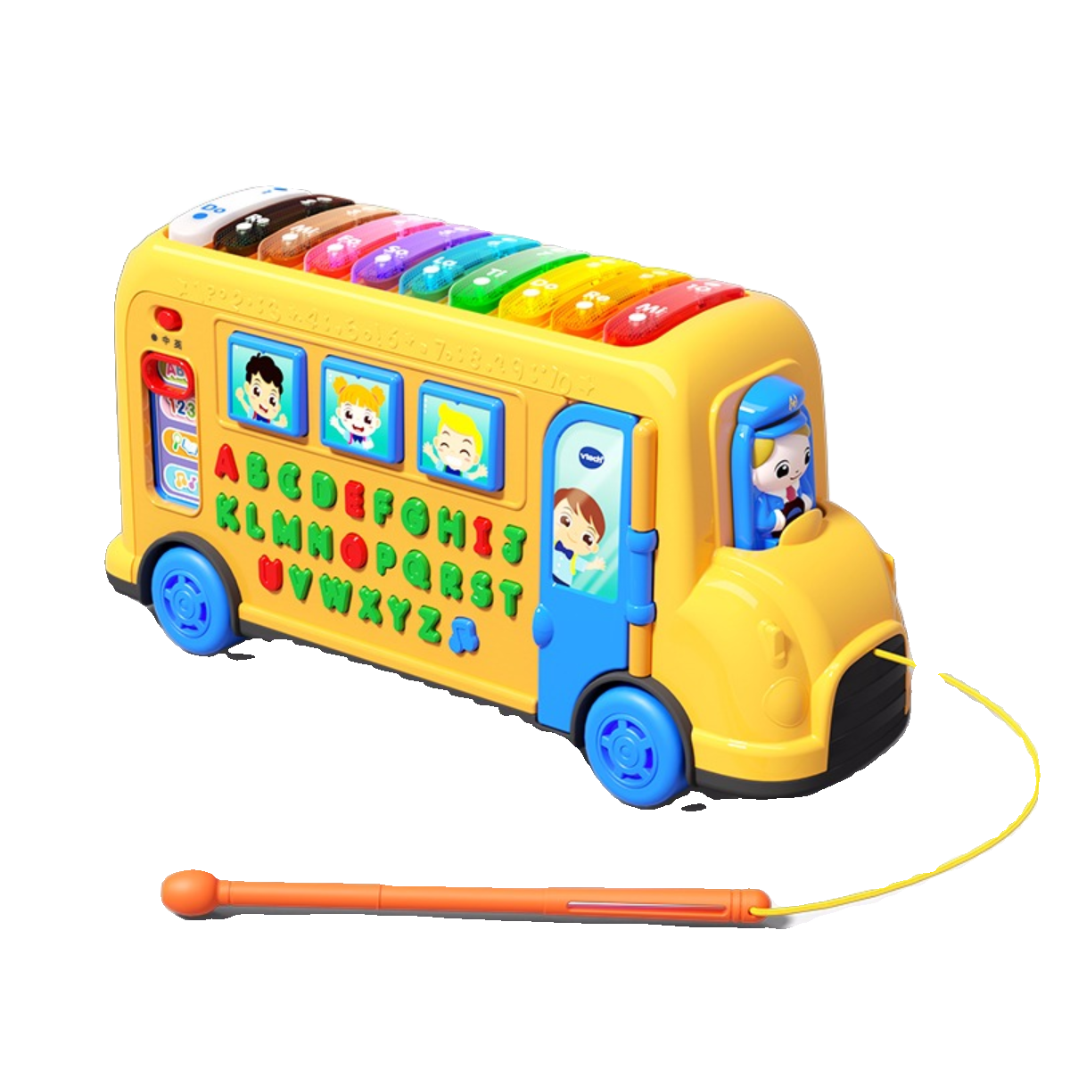 伟易达4合1字母巴士拖拉玩具车早教课木琴儿童音乐益智玩具宝宝 - 图2