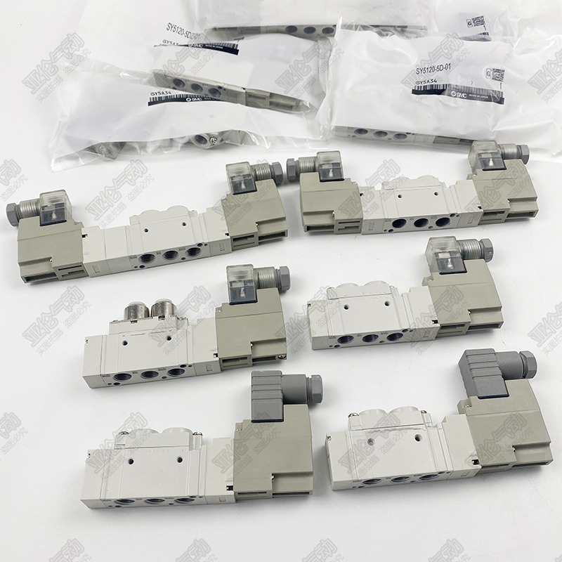 SMC电磁阀SY5120/5220/5320-5DZD-01/-5D/-5DZ/-4DD/-C6-C8包邮 - 图1