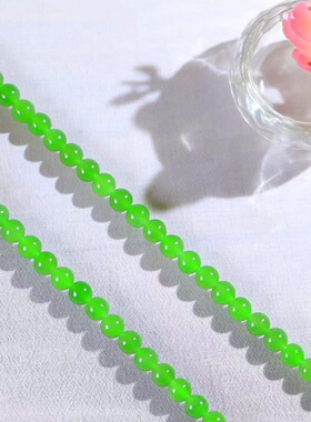 和田玉碧玉项链女阳绿颈链吊坠玉石手链手串珠子锁骨链