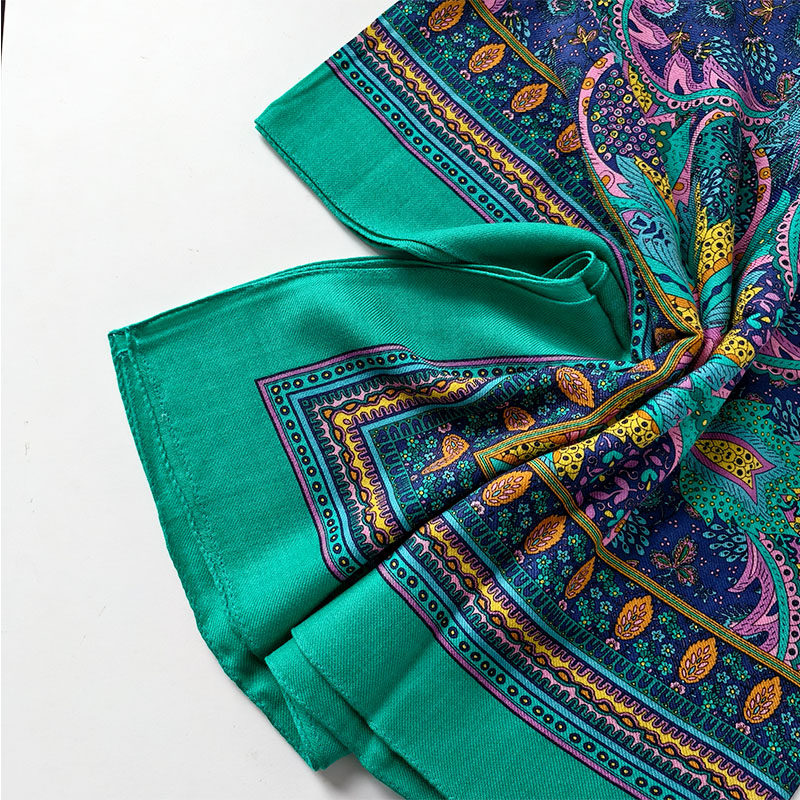 可做披肩 加厚凸显肤质的斜纹宝石绿 超大纯羊毛大方巾围巾,淘宝优惠券,粉丝福利购,淘宝优惠卷