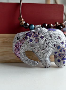 真丝挂件项链非遗面料