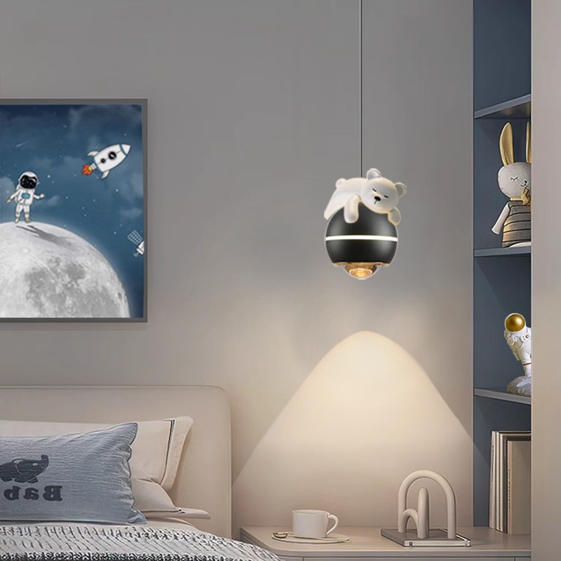 现代简约男女孩儿童房床头吊灯卧室吊线灯主卧客厅升降小吊灯,淘宝优惠券,粉丝福利购,淘宝优惠卷