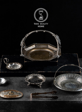 时光美器欧美镀银摆件