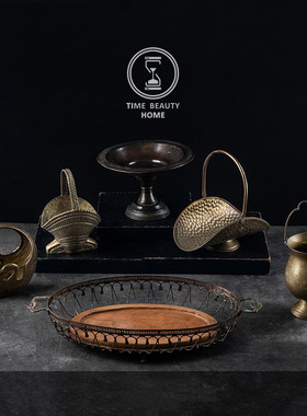 黄铜果盘果篮花器冰桶