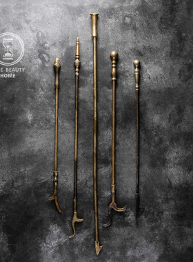 欧式风古董黄铜壁炉