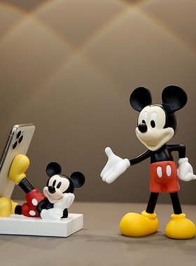 可爱米奇摆件桌面手机支架房间办公室好物实用创意装饰品女生