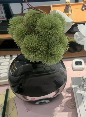 现代简约琉璃花瓶插花摆件客厅玄关样板间餐桌酒店轻奢工艺装饰品