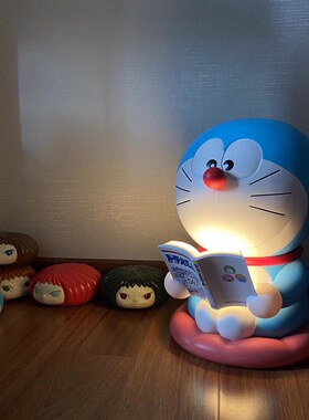 哆啦A梦机器猫50周年触控灯鼻子触摸开关手办GK材质儿童房潮流ins