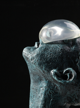 轻奢抽象人像别墅艺术风雕塑摆件