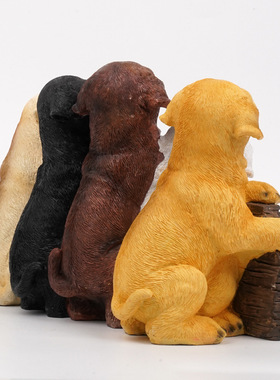 五只小狗门口欢迎牌树脂庭院装饰品Welcome欢迎回家门牌户外批发