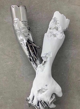 被腐蚀的电话摆件雕塑ins相机