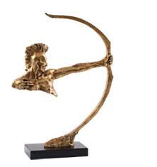 印第安骑马工艺品美式风人物雕塑