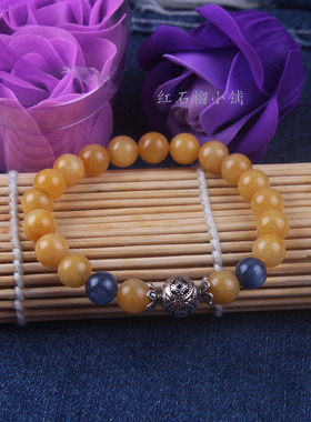 老料天然橘子石999纯度紫冰银蓝绒晶饰品