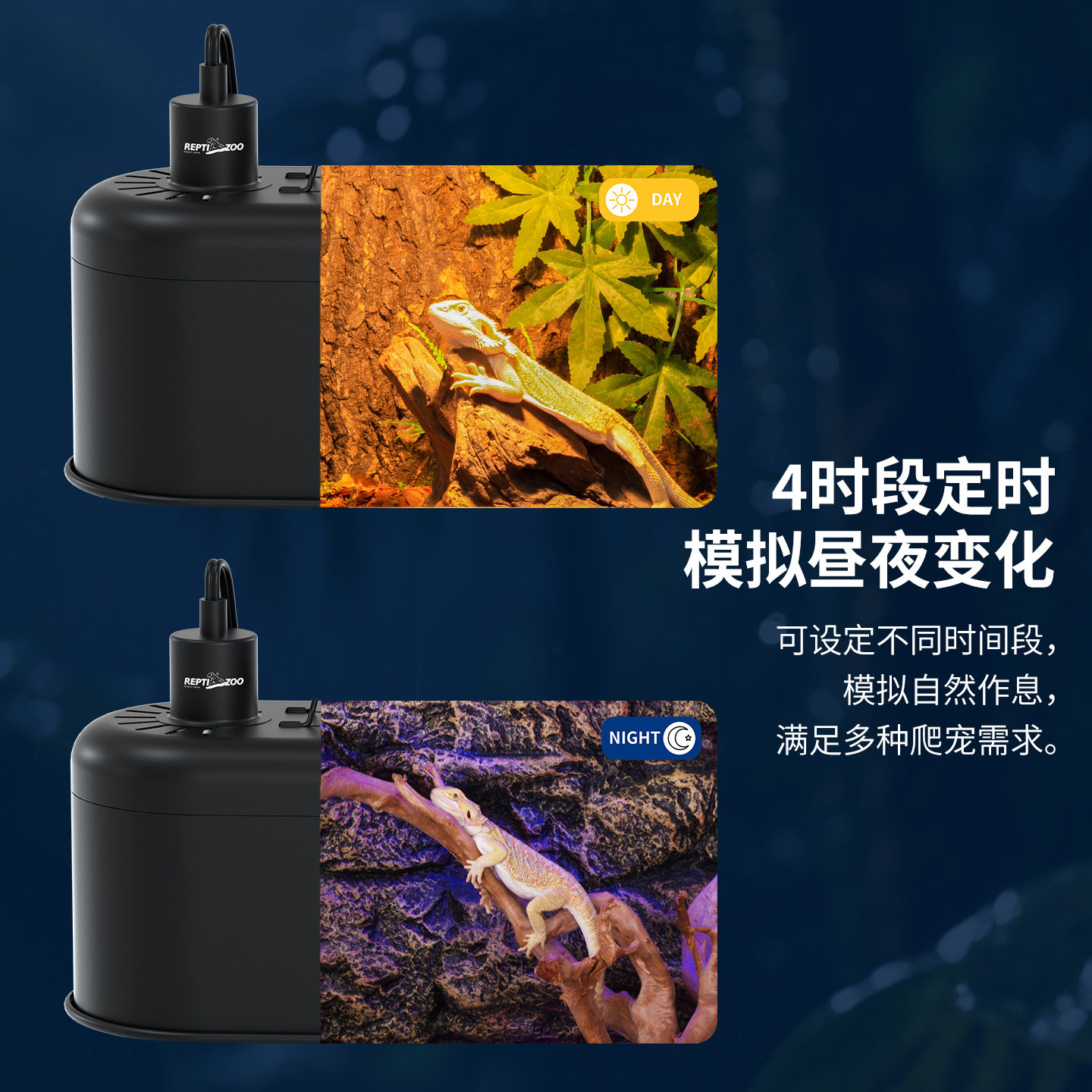 【新品】瑞皮reptizoo定时与温控双灯罩爬宠控温UVA聚光加热灯罩,淘宝优惠券,粉丝福利购,淘宝优惠卷