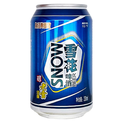 沈阳特产老雪花啤酒330ml*24听11.5度闷倒驴啤酒大绿棒子东北特产 - 图3