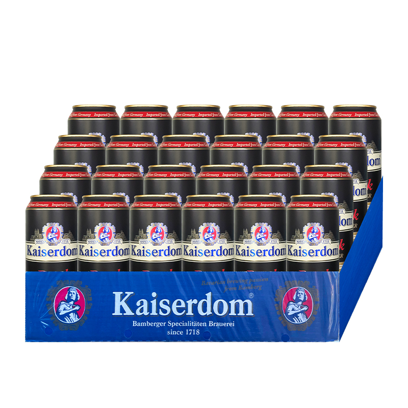 德国原装进口凯撒黑啤酒kaiserdom 500ml*24罐装凯斯特姆 - 图1