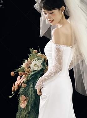 Towoo 复古法式婚纱照瀑布手捧花仿真花高端影楼工作室摄影拍照