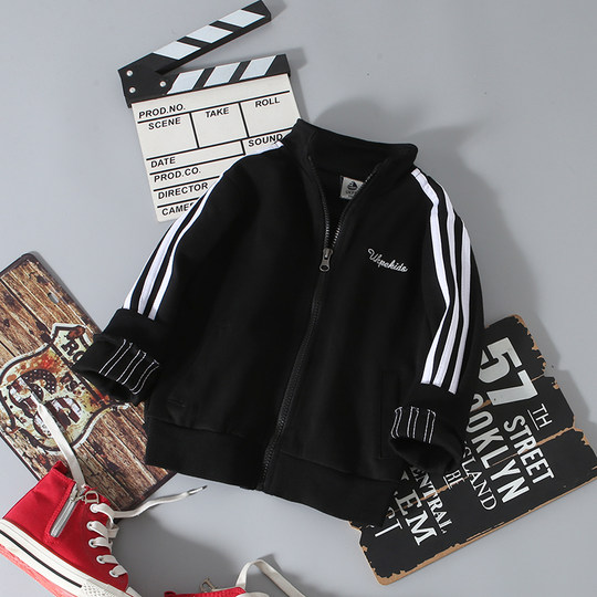 Новые весенне-осенние детские спортивные куртки на молнии и одежда для бега.