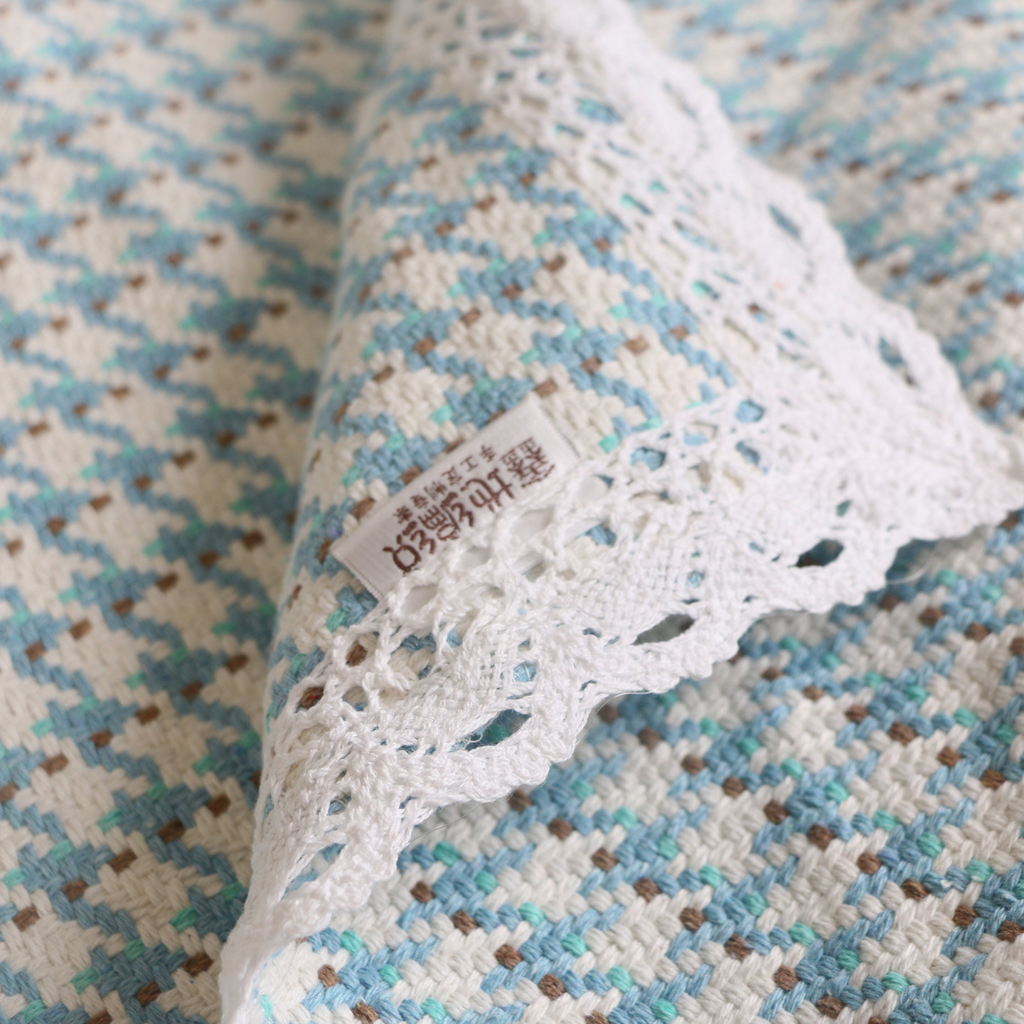 四季通用棉麻沙发垫现代简约布艺 老粗布沙发巾千鸟格防滑 防静电 - 图2