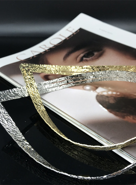 choker金电镀V型项圈锁骨链欧美