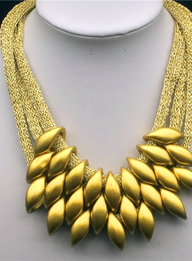 秋冬欧美夸张短款颈链装饰女锁骨