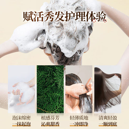 霸王首乌强韧盈亮洗发液1L控油何首乌首乌改善发质洗发液家庭装 - 图2