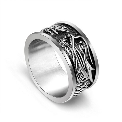 断码清仓！！复古个性霸气钛钢戒指男士尾戒潮男韩版指环日韩饰品 - 图2
