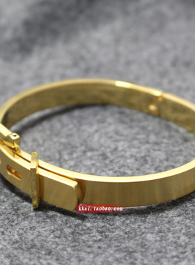 搭扣钛钢男士首饰品日韩风手环