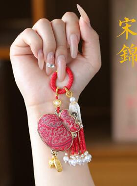 暴富钱袋宋锦非遗手工挂件马上有