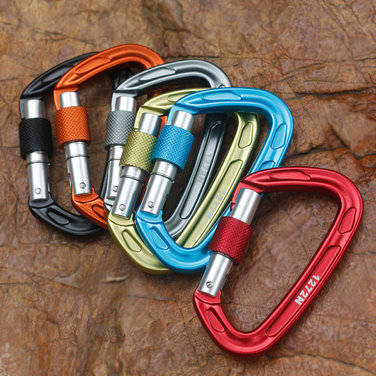 Carabiner thread buckle main lock special ice climbing equipment outdoor