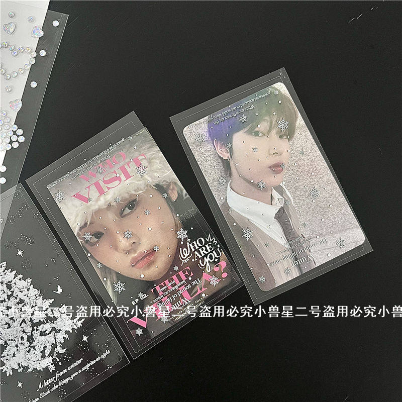 圣诞版ins风雪花封口贴冬日氛围感双透透明雪花冬日打包装饰贴纸,淘宝优惠券,粉丝福利购,淘宝优惠卷