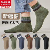 Socks Male Short Sox Spring Autumn Pure Cotton Deodorant Suction Sweaty Boys Sports Cotton Socks Autumn Winter Mens Midcylinder Socks