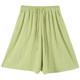 Green Ice Silk Yamamoto Shorts Women's Summer Loose Casual