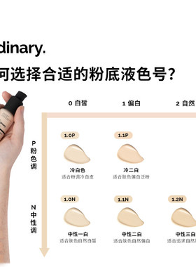 TheOrdinary粉底液轻薄遮瑕清爽