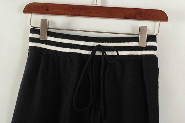 Skirt lace-up knitted skirt series