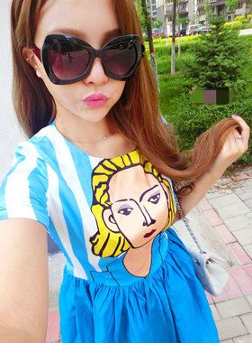 墨镜花儿与少年古力娜扎太阳眼镜