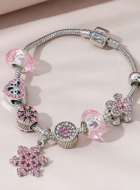 少女心甜美风粉色手饰品