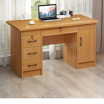 Ecological Board Full Solid Wood Desk Desktop Computer Desk Home Woodwork Board 1 2 Writing Desk 1 4 m With Lock Desk