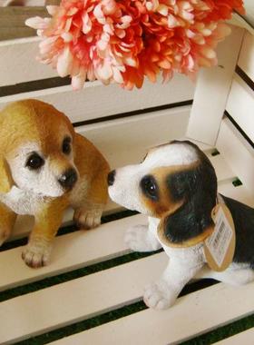 zakka树脂比格猫咪拍摄庭院摆件