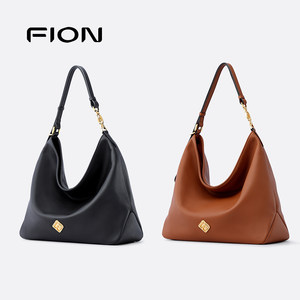 【商场同款】Fion/菲安妮太妃糖系列托特包女真皮包包手提斜挎包