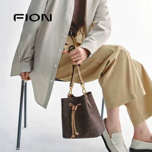 Fion/菲安妮 Сумка через плечо, сумка на одно плечо для отдыха, на шнурках