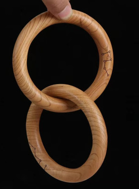 乾坤圈手环大易桃木七星手环通用