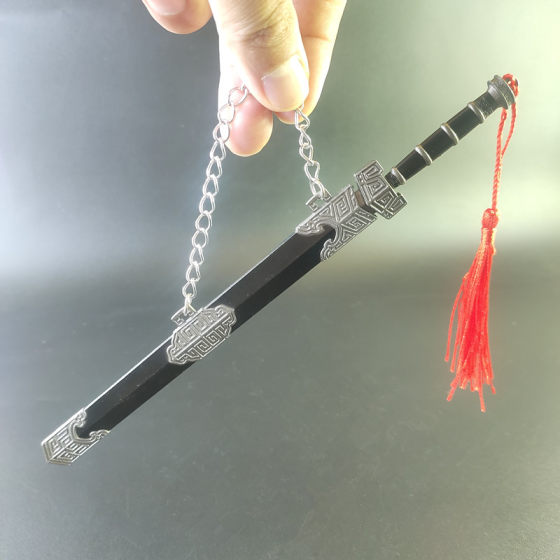 中国古风十大名剑合金模型男孩玩具迷你青铜古兵器创意摆件装饰品