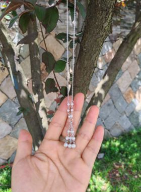 中古Vintage流苏珍珠项链