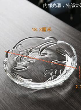 玻璃圆形果盘点心盘干果盘