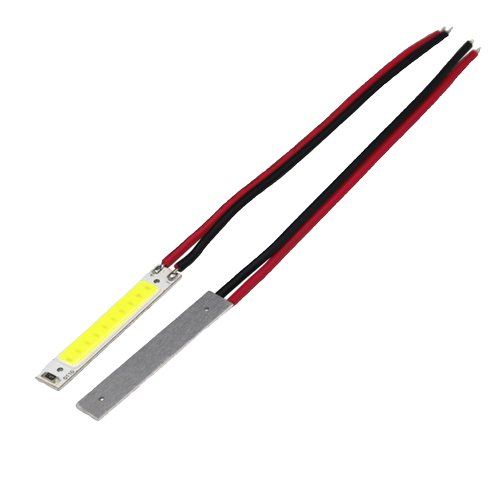 带线12v灯珠3.7vled灯板电池usb细长条5v充电宝cob光源led硬灯条 - 图3