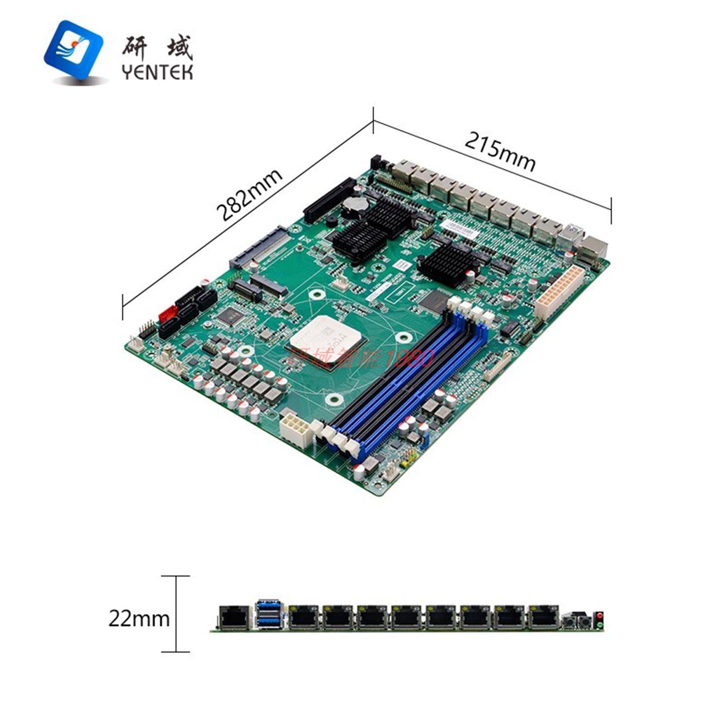 研域HG35SL国产海光3350麒麟统信软路由工控主板8网口BMC远程管理 - 图1