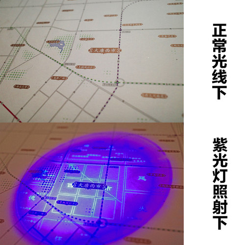 原创古今长安图鉴探索版唐长安城地图装饰画长安舆图西安伴手礼 - 图1