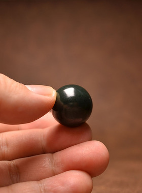 卡20黑青籽圆珠锁骨吊坠多宝配珠